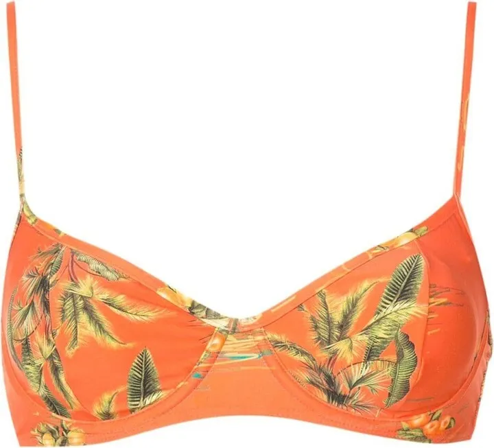 Figi floral-print bikini top