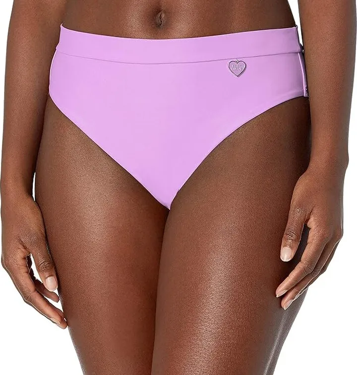 Body Glove Women's Standard Smoothies Marlee High Waist Solid Bikini Bottom Swimsuit (Borealis) Women's Swimwear