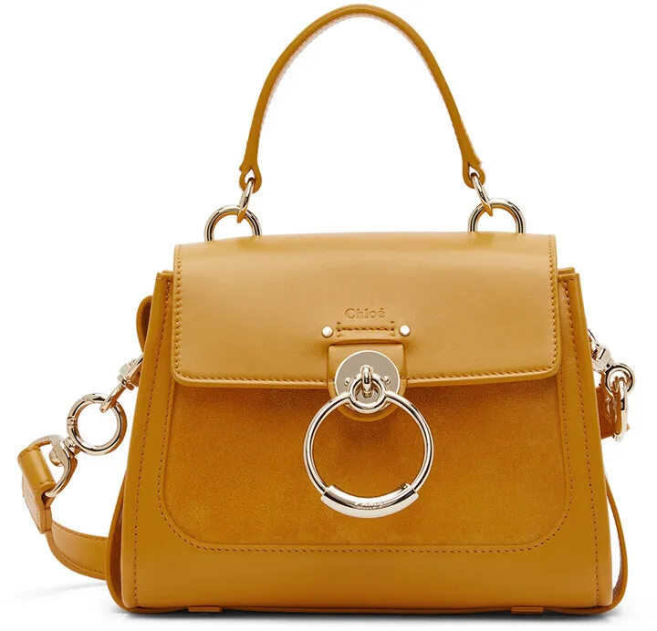 Chloé Yellow Mini Tess Day Bag