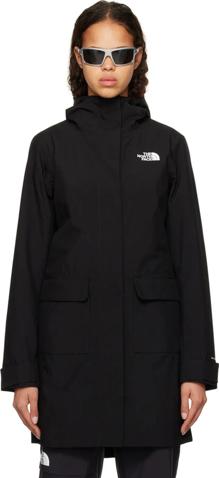 The North Face Black City Breeze Rain Parka II Coat