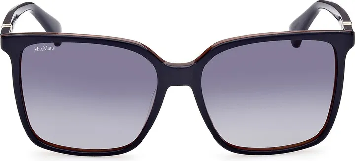 57mm Gradient Square Sunglasses
