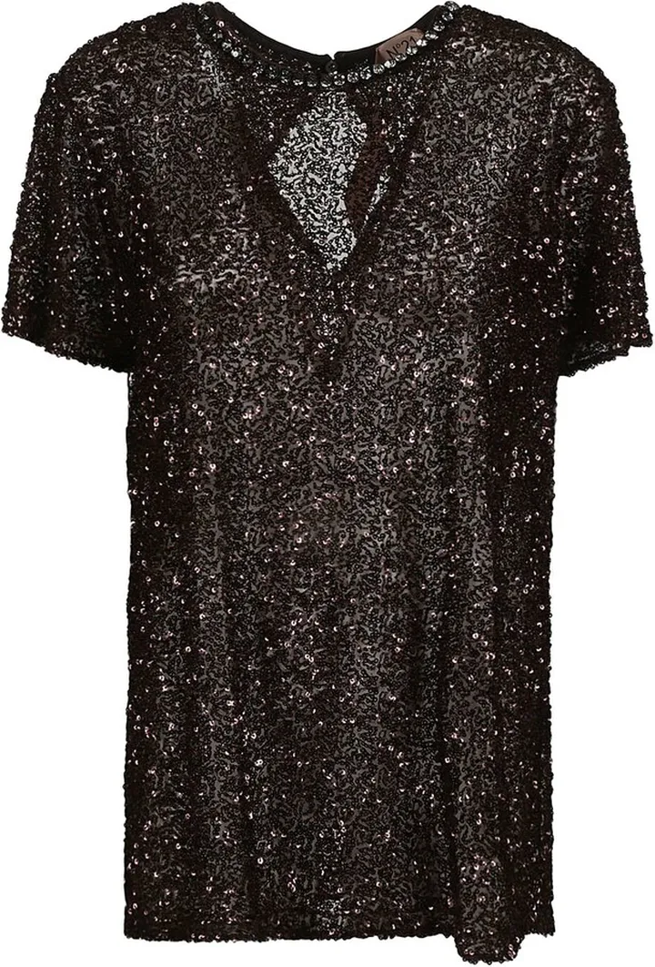 Embellished Neck Top