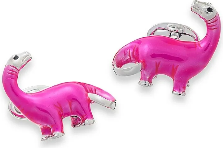 Sterling Silver Dinosaur Cufflinks