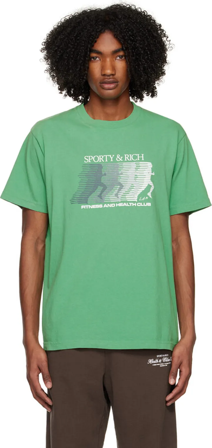 Sporty & Rich Green Gradient T-Shirt