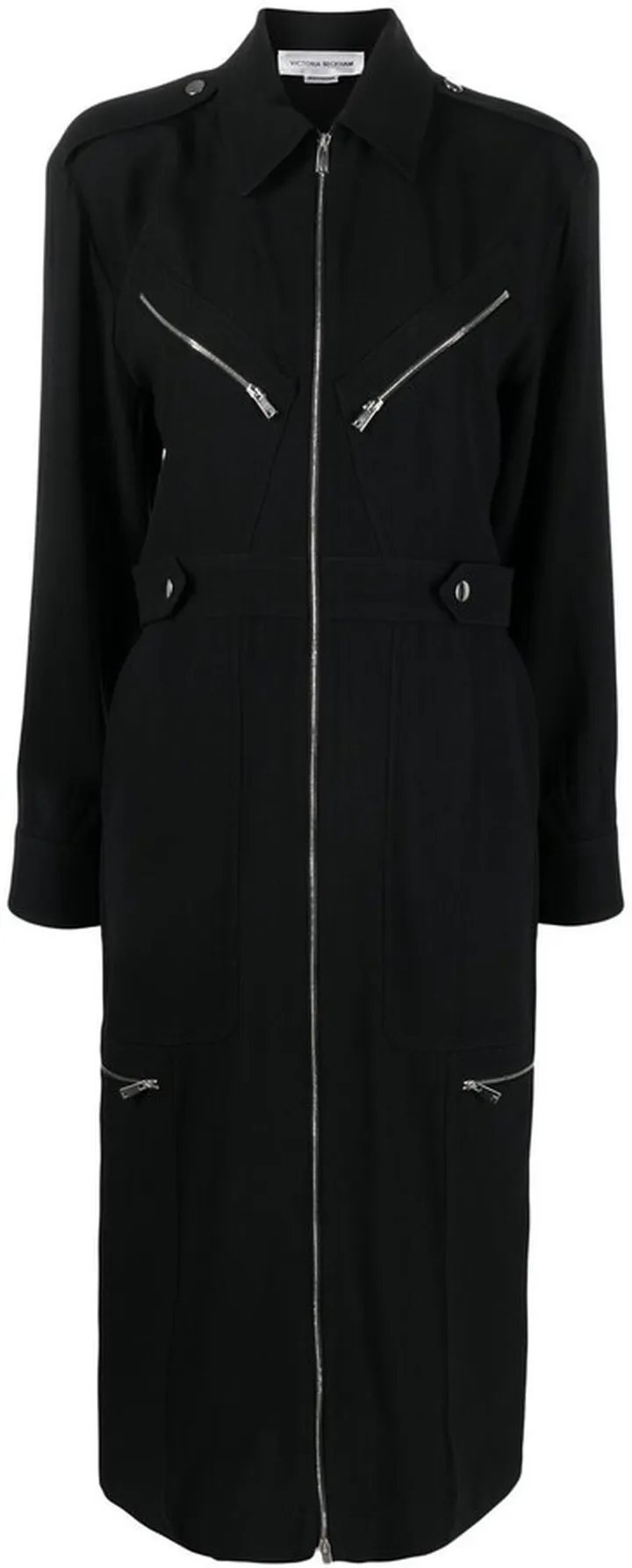 Zipped Mid-Length Dress