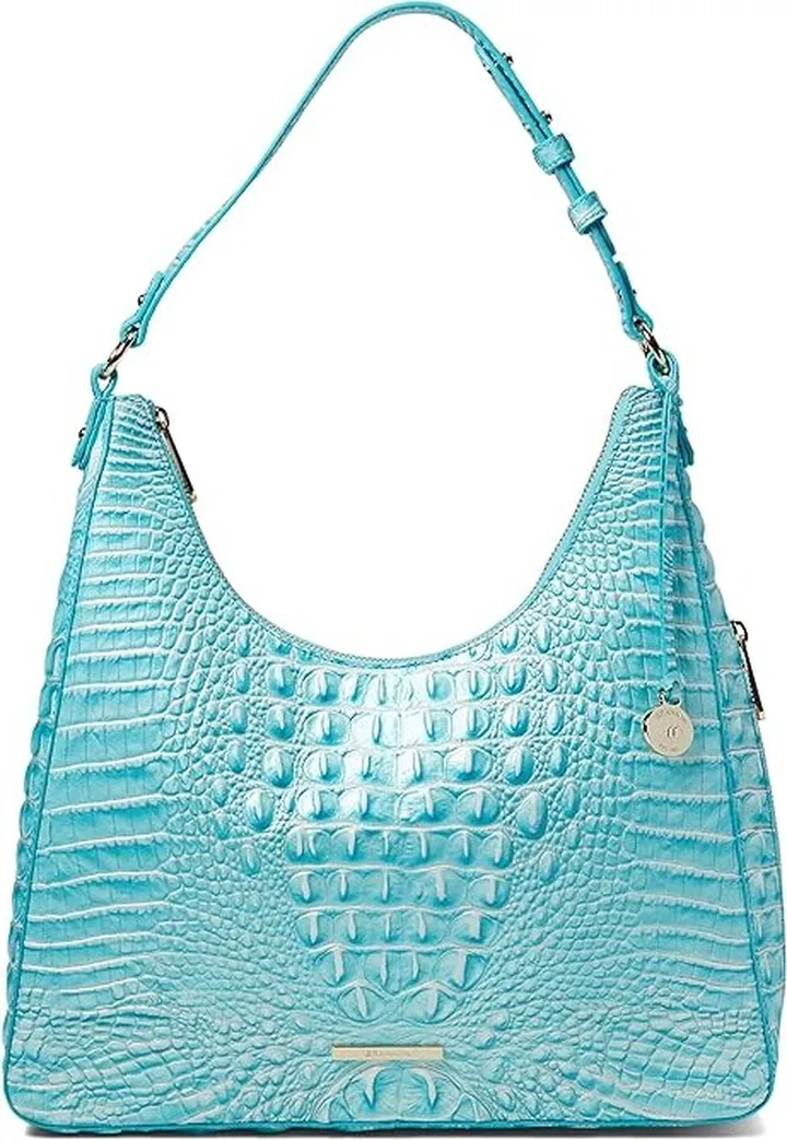 Brahmin Melbourne Tabitha Shoulder Bag (Dusty Blue) Handbags