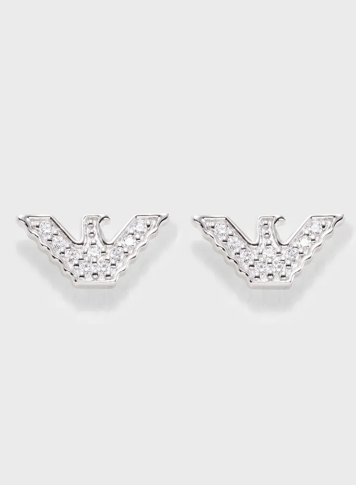 Monogram Stud Earrings