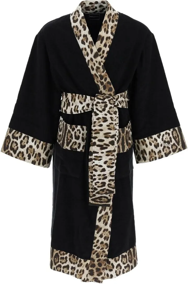 Dolce & Gabbana Leo Print Bathrobe
