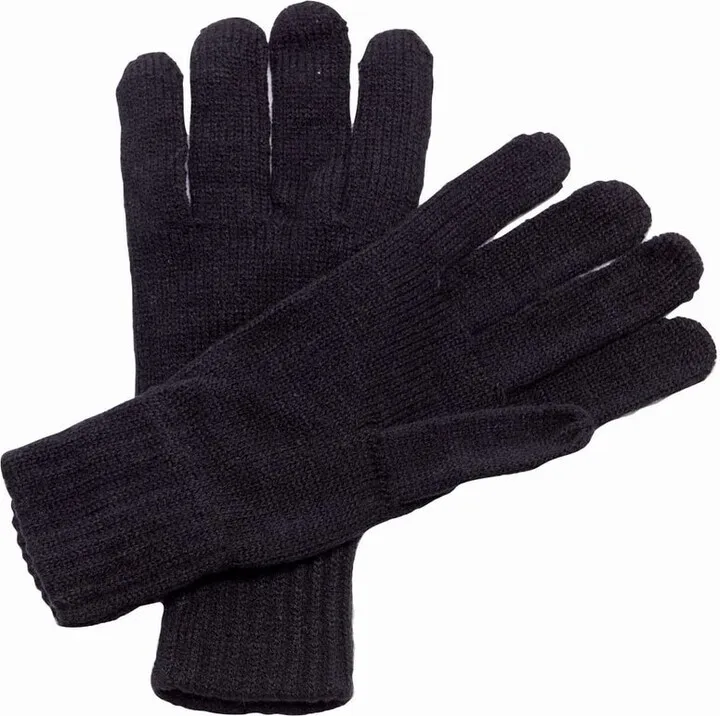 Regatta Unisex Knitted Winter Gloves - Black
