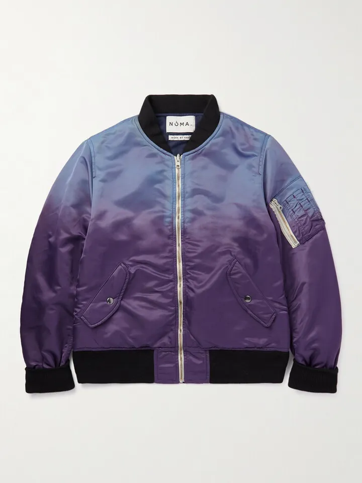 Garment-Dyed Cotton-Twill Bomber Jacket
