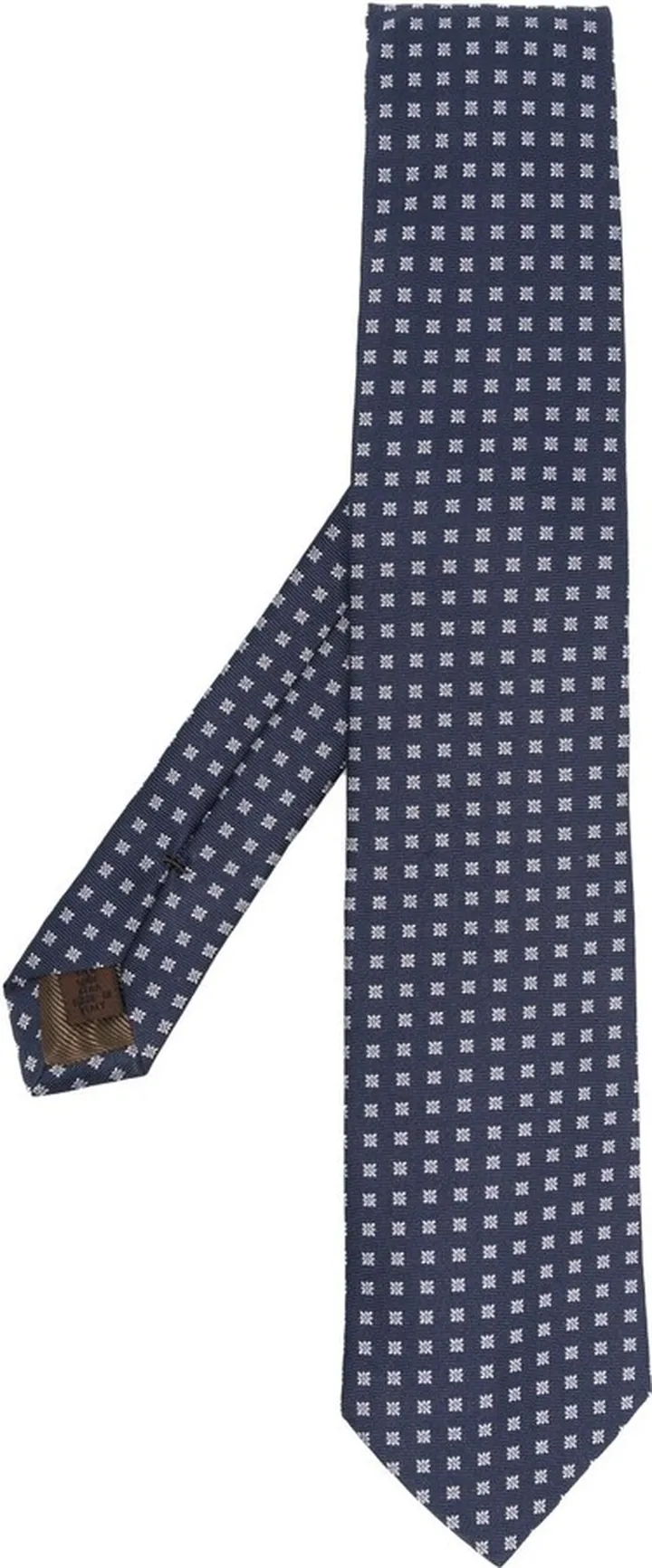 Graphic-Print Silk Tie
