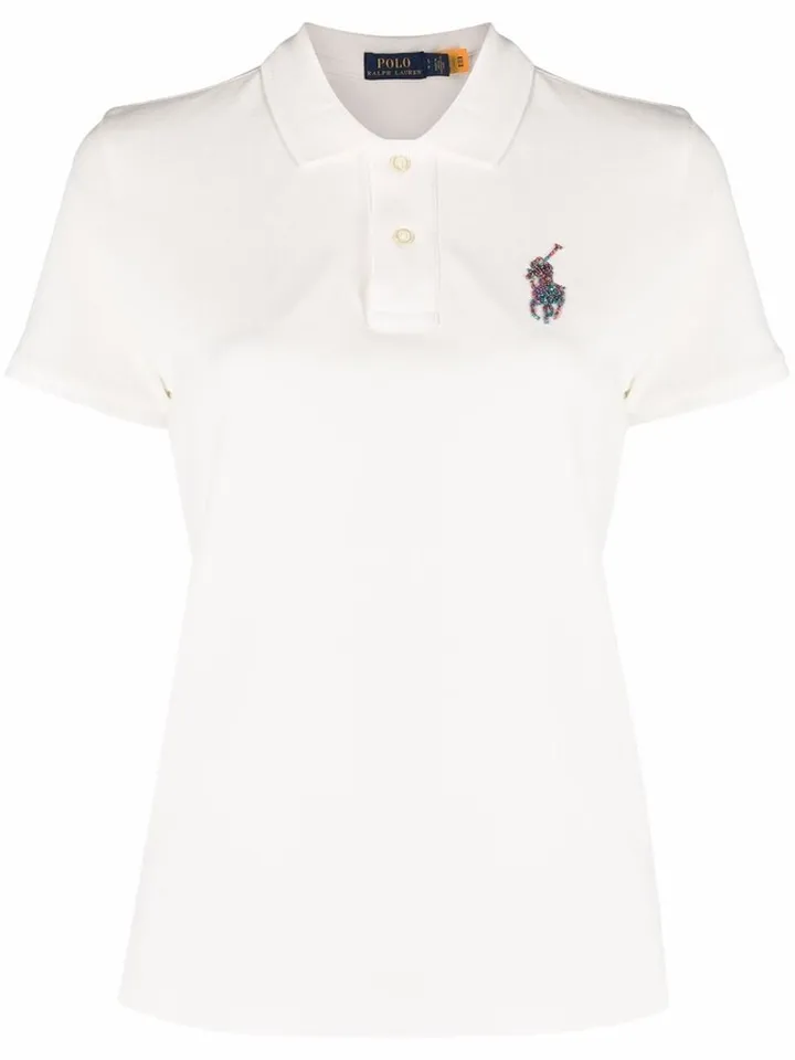 Embroidered-Pony Polo Shirt