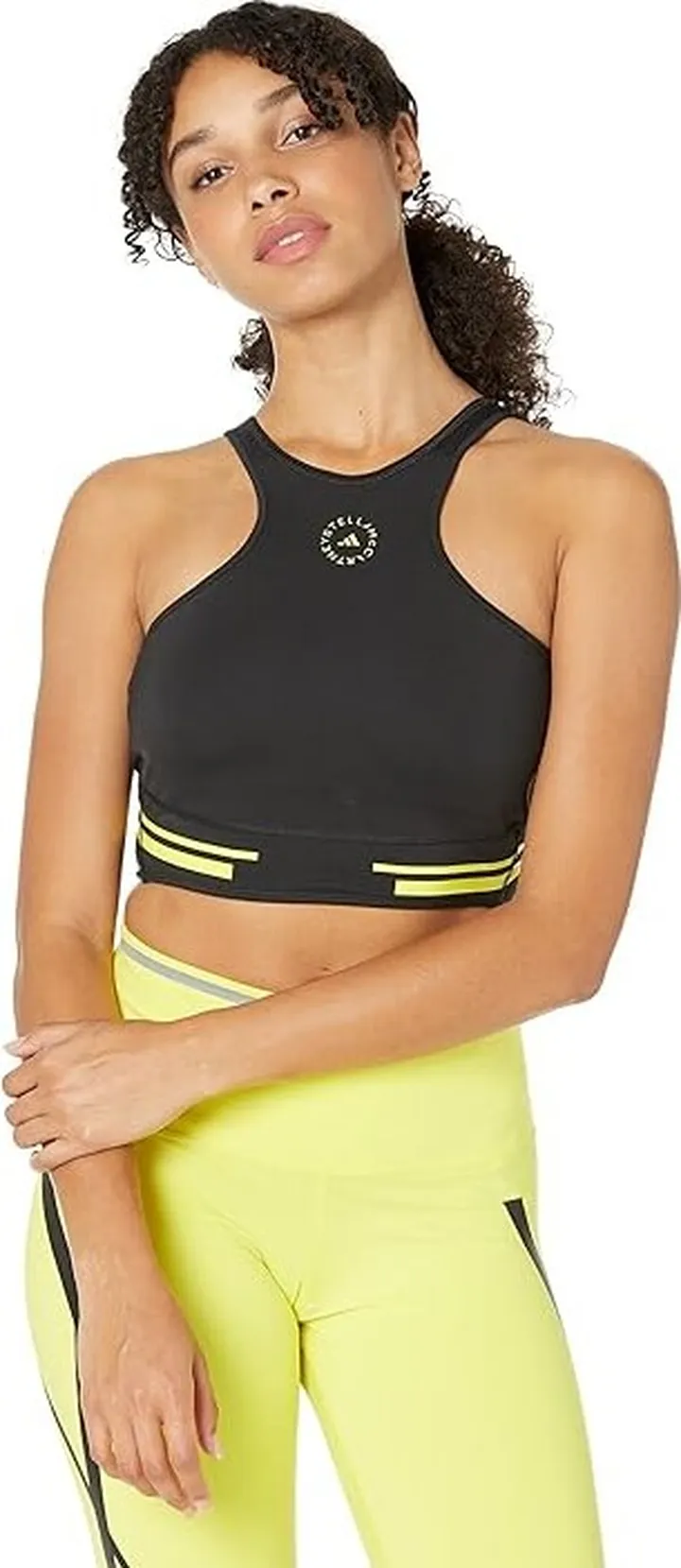 adidas by Stella McCartney Truepace Crop Heat.Rdy HG6851 (Black) Women's Clothing