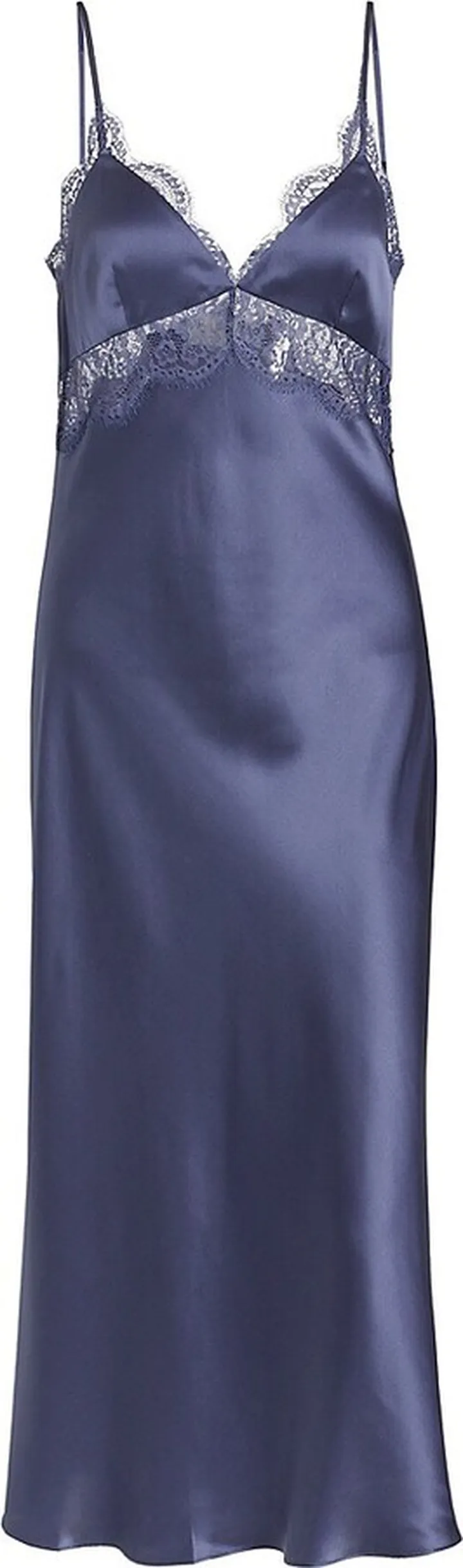 Tucker Silk & Lace Slipdress