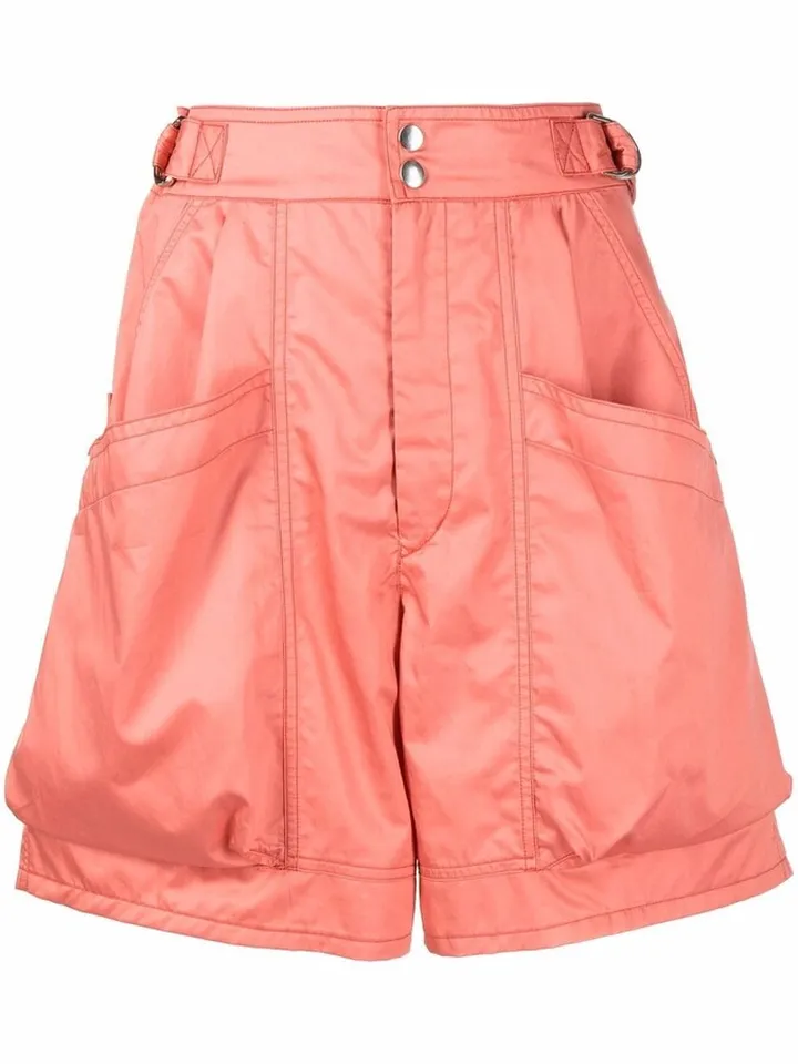 High-Waisted Knee-Length Shorts