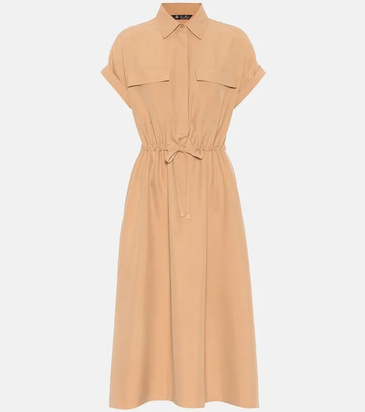 Alene Victoria silk midi dress