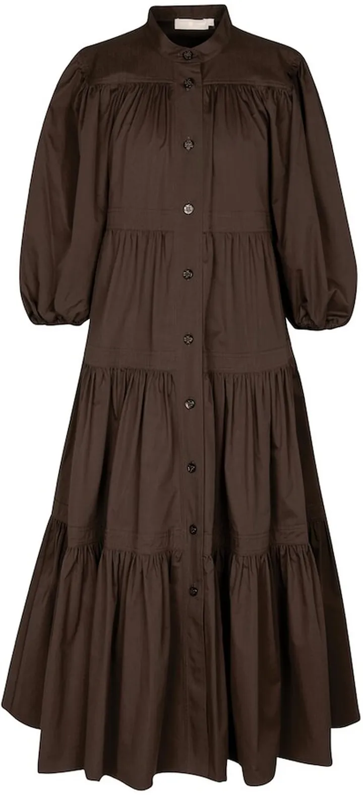 Cotton poplin midi dress