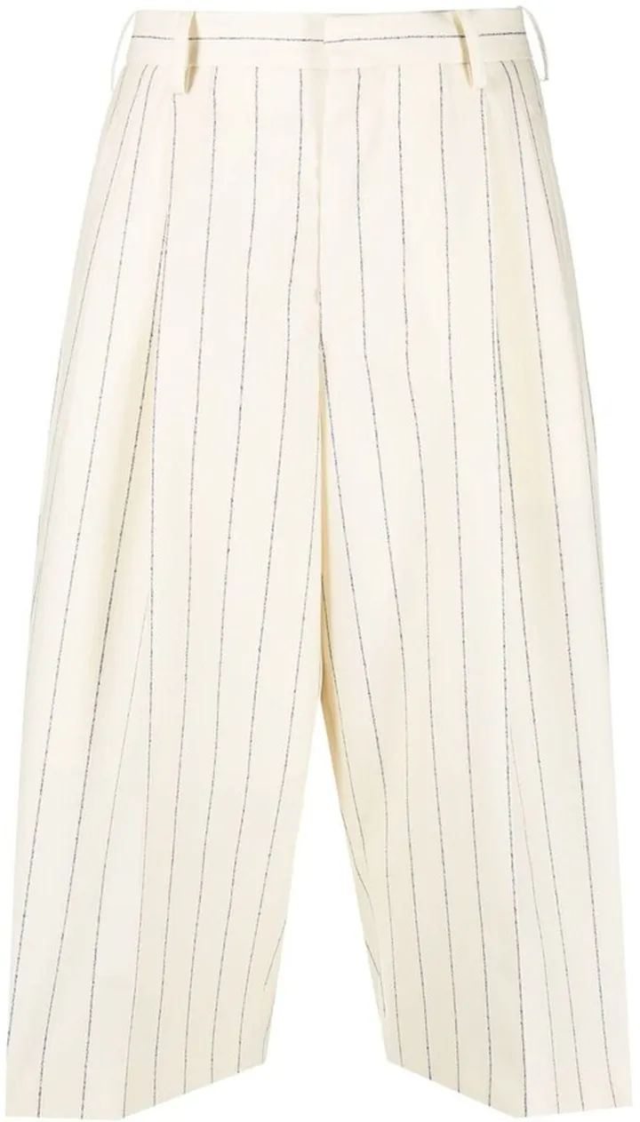 Cropped Striped Trousers