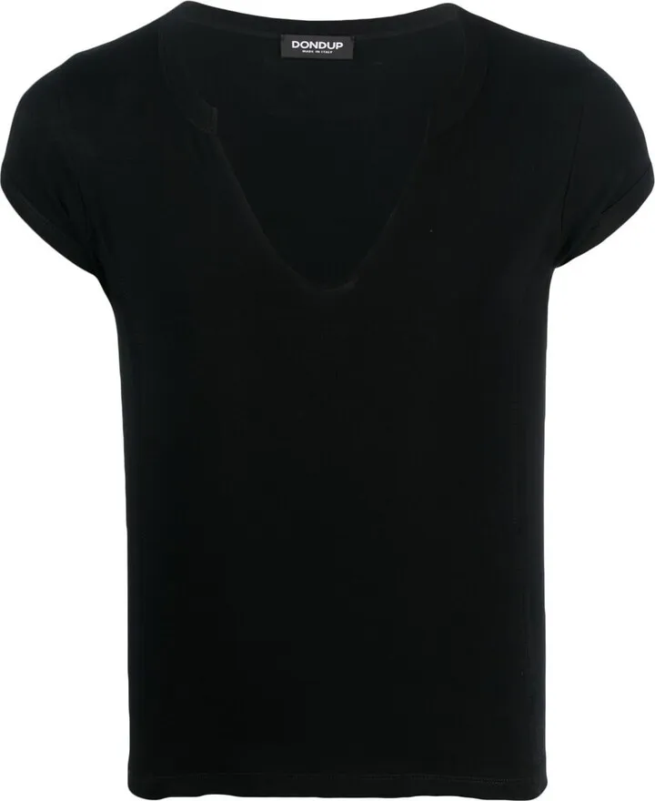 V-neck cotton T-shirt