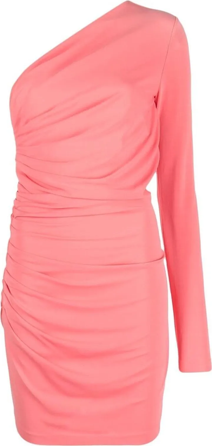 Ruched One-Shoulder Minidress