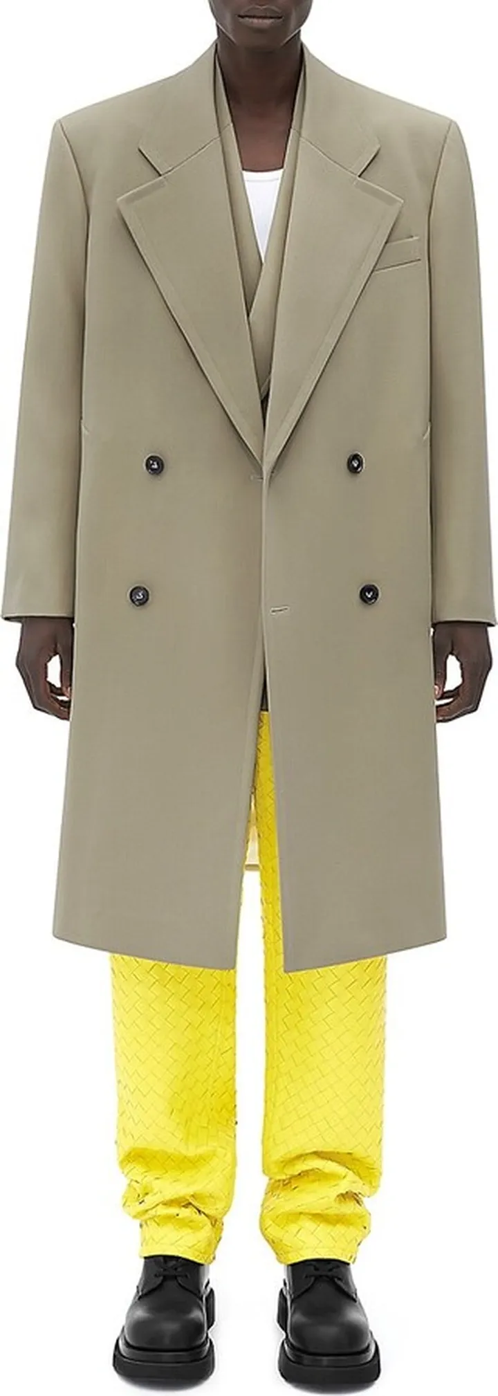 Grain De Poudre Wool Stretch Coat