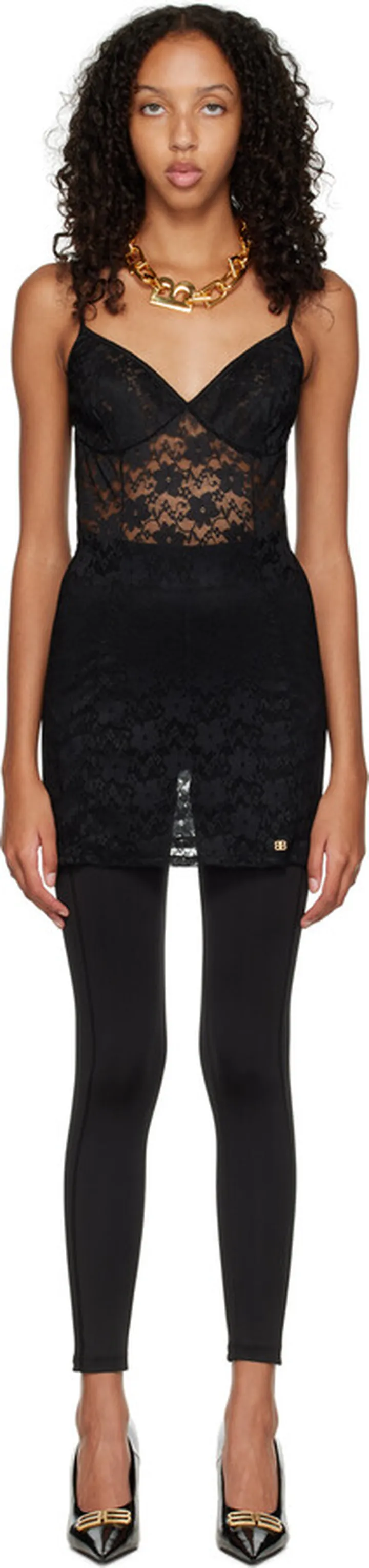 Balenciaga Black Bodycon Minidress