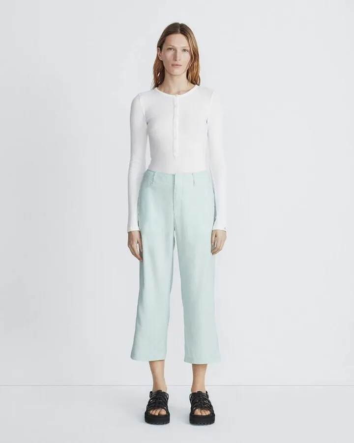 Dylan Cropped Linen Pant