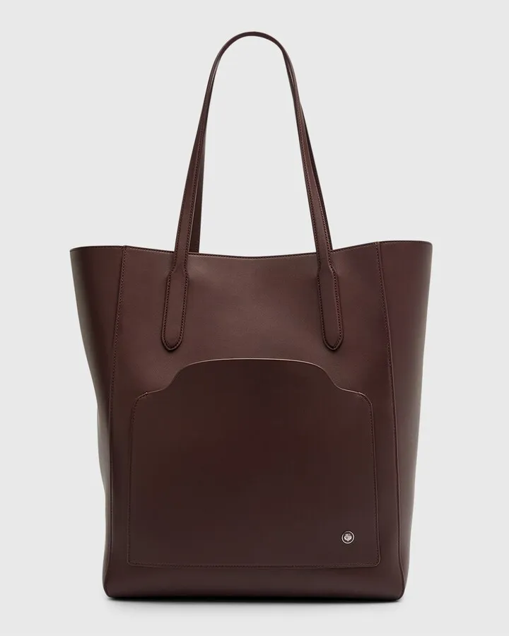 Sesia Smooth Leather Tote Bag