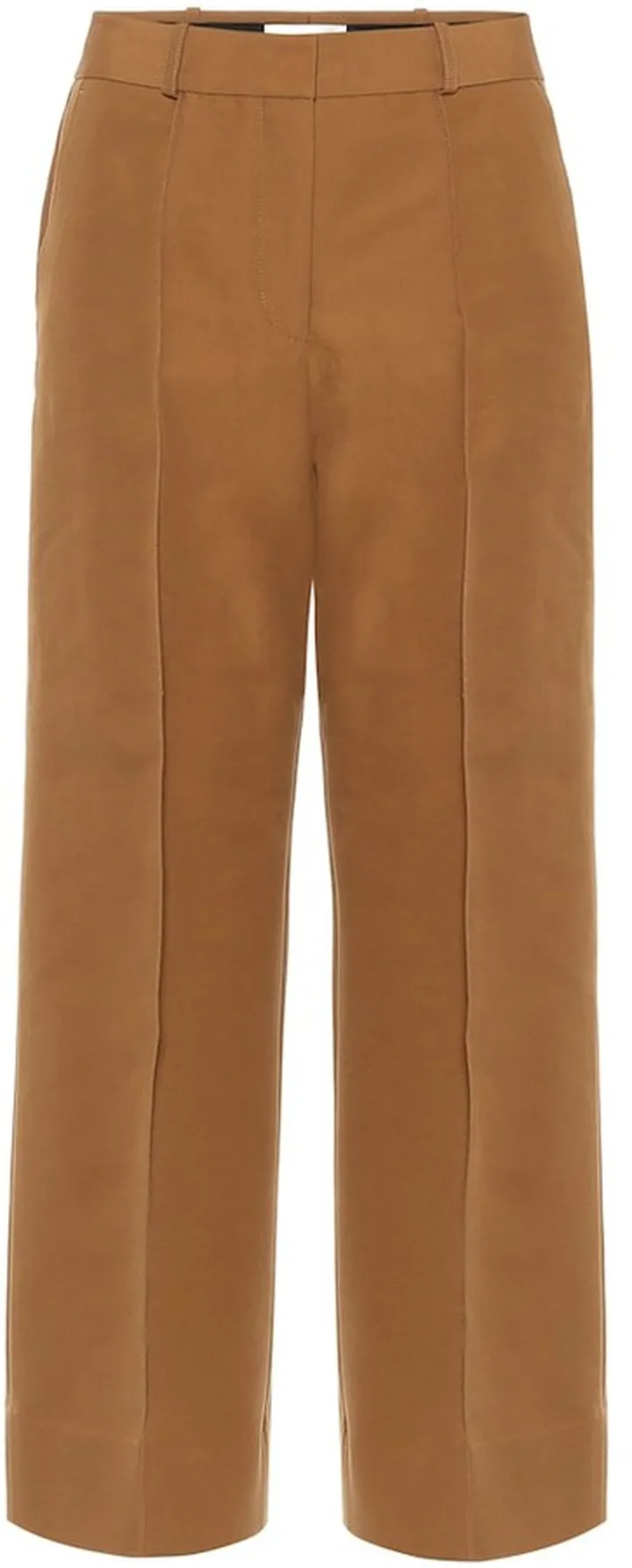 Cotton-blend twill culottes