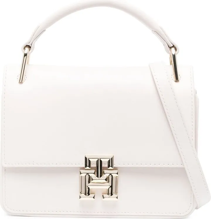 Monogram-Plaque Leather Bag