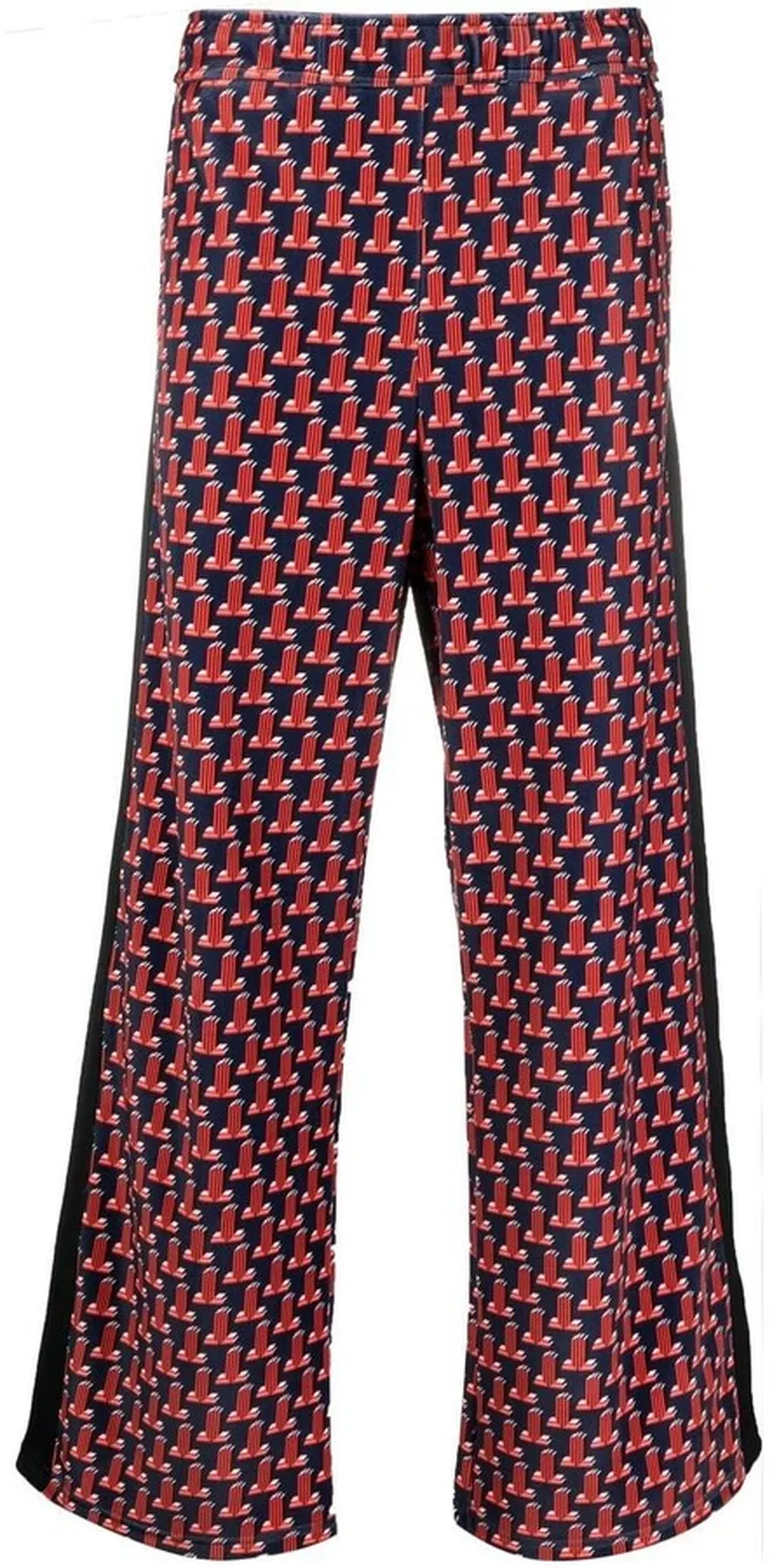 Logo-Print Wide-Leg Trousers