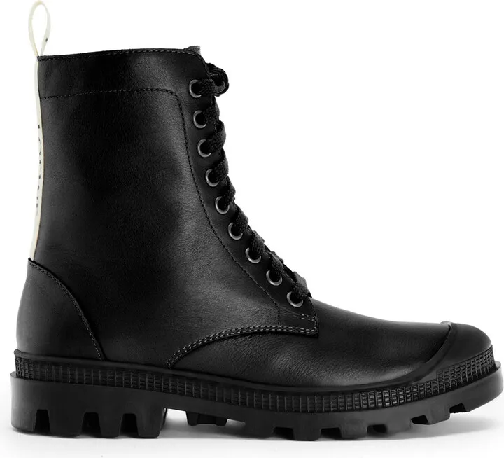 Women's Leather Combat Boots