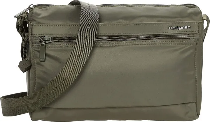 Hedgren Eye RFID Medium Shoulder Bag (Olive Night) Shoulder Handbags