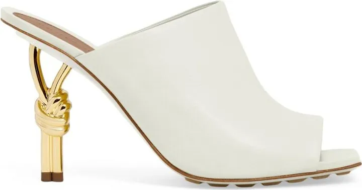 Bottega Veneta Leather Knot Mules 90