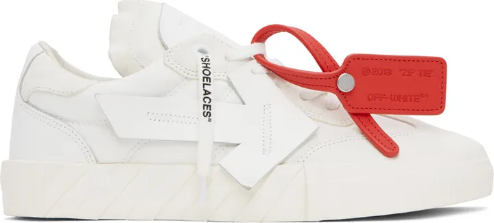 Off-White White Floating Arrow Vulcanized Sneakers