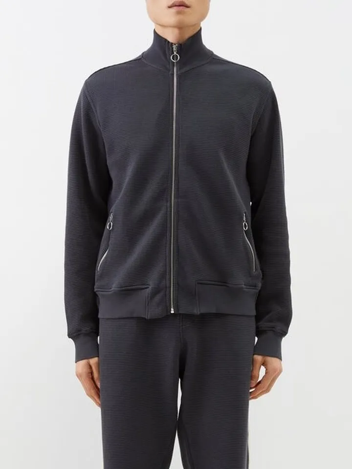 Calstock Zipped Organic-cotton Terry Track Top