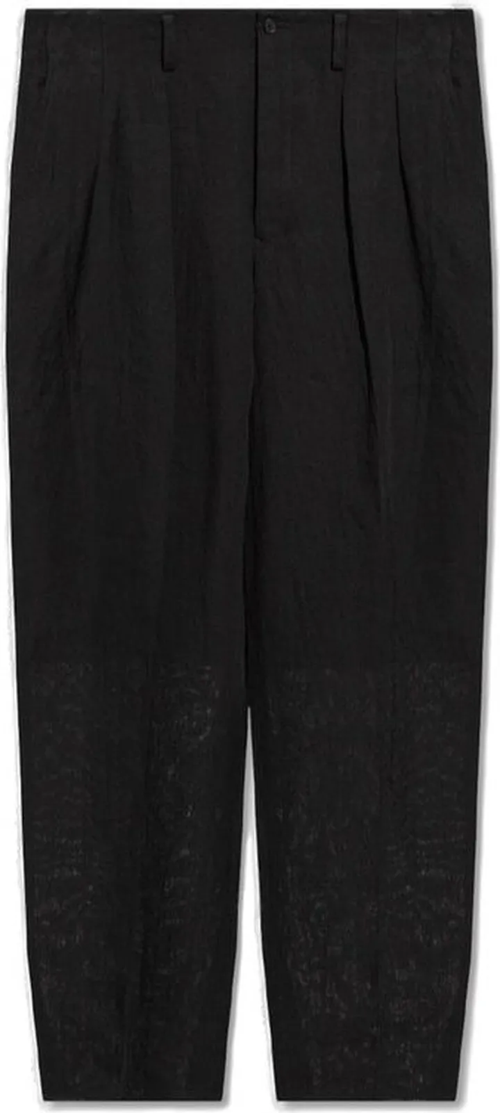 Yohji Yamamoto Mid-Rise Straight Leg Trousers