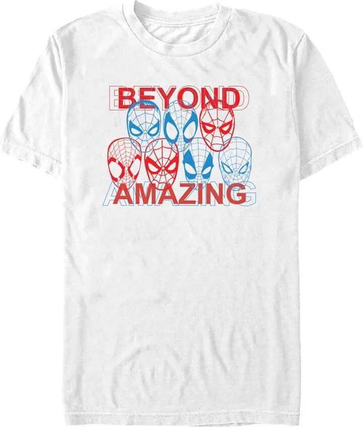 Men's Spider-Man: Beyond Amazing 3D Masks T-Shirt - White - Medium