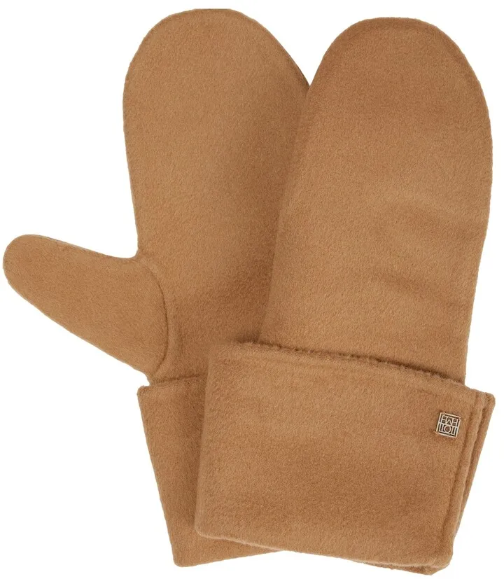 Wool and cashmere mittens