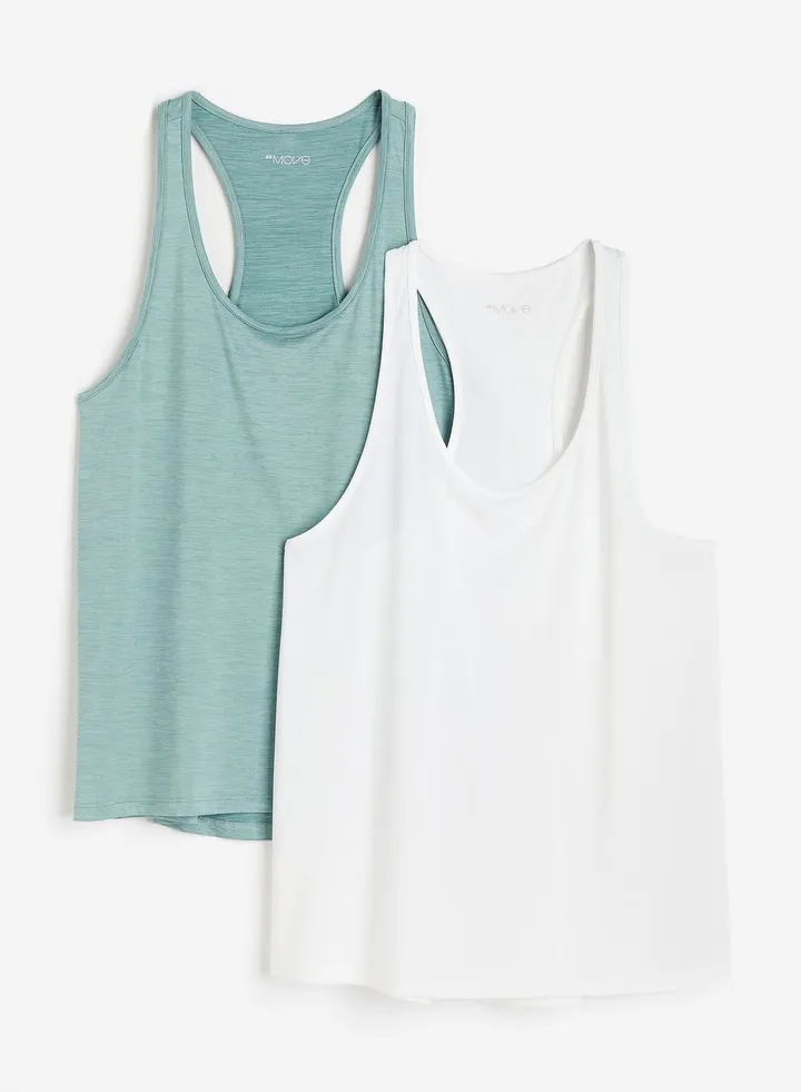 2 Pack Of Vest Top