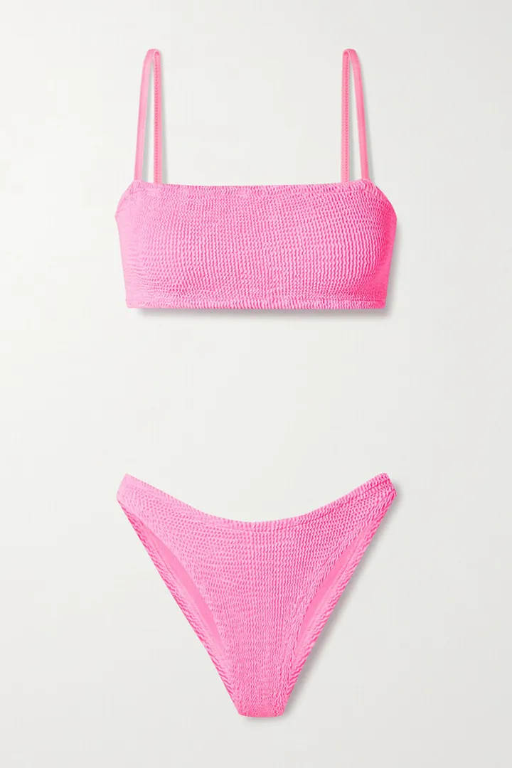 Hunza G - + Net Sustain Gigi Seersucker Bikini - Pink