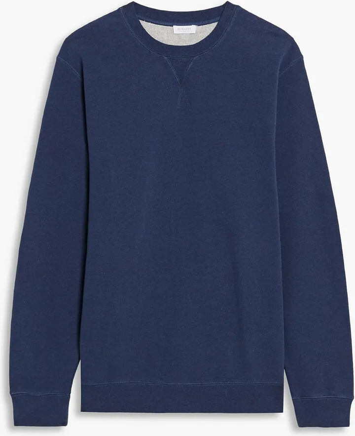Mélange French cotton-terry sweatshirt