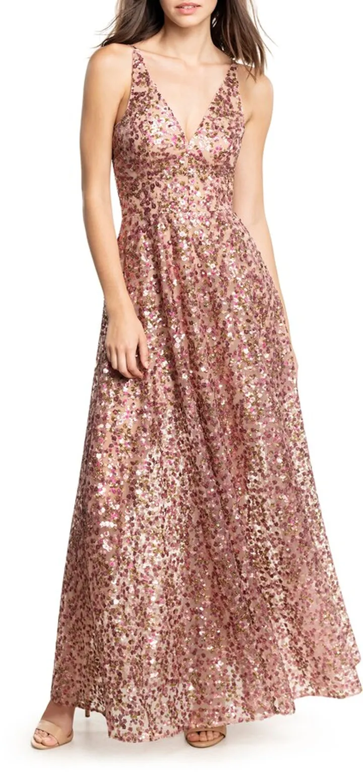 Ariyah Sequin Embroidered Ballgown