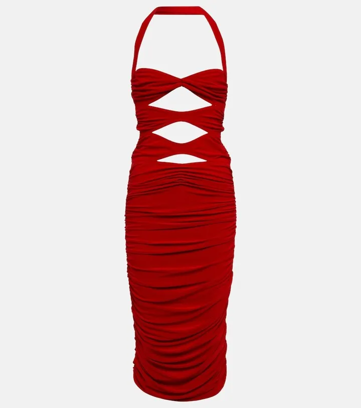 Peekaboo Mio cutout midi dress