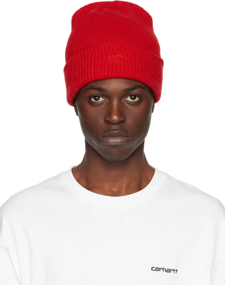 Noah Red Recycled Beanie