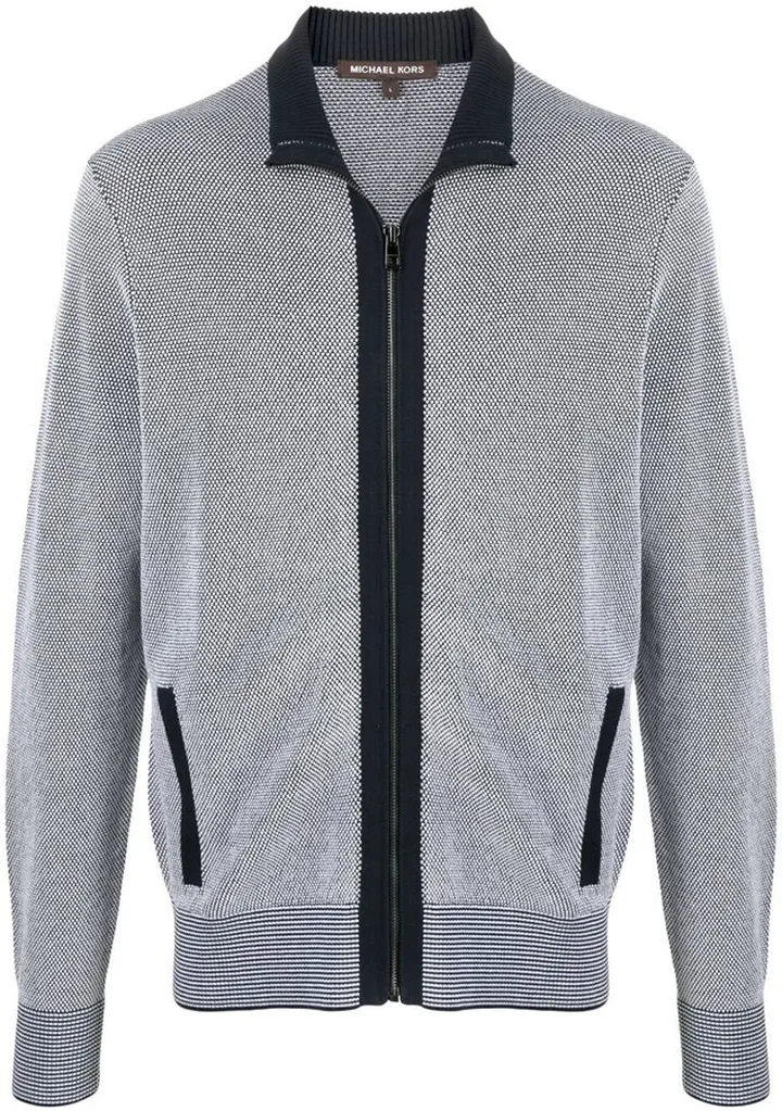 Full-Zip Cotton Sweater