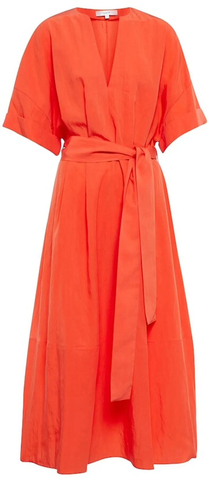 Belted midi dress