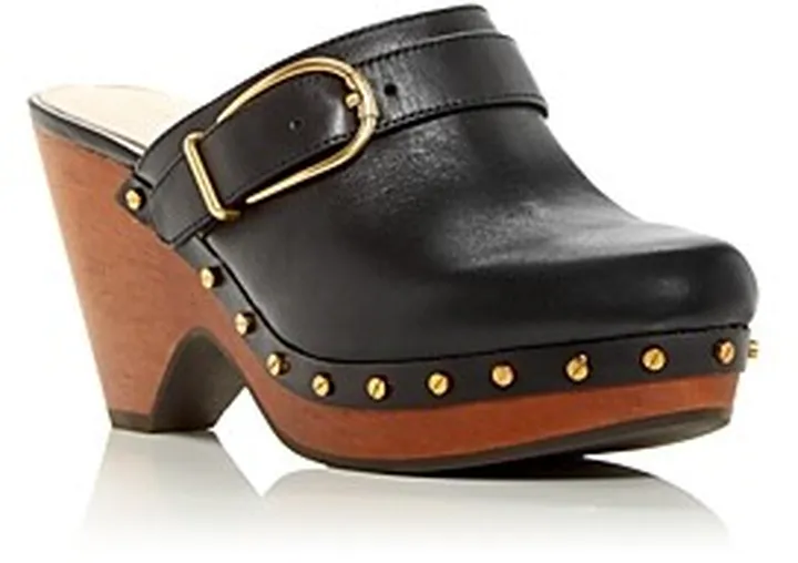 Veronica Beard Women's Hendrix Buckled Clogs