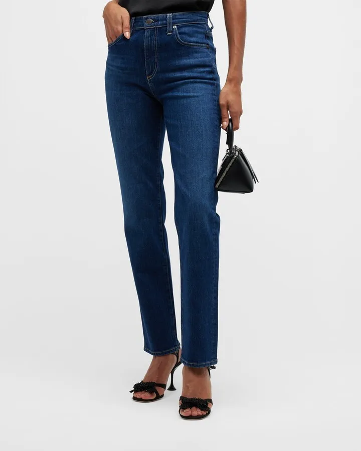 Saige High Rise Straight Jeans