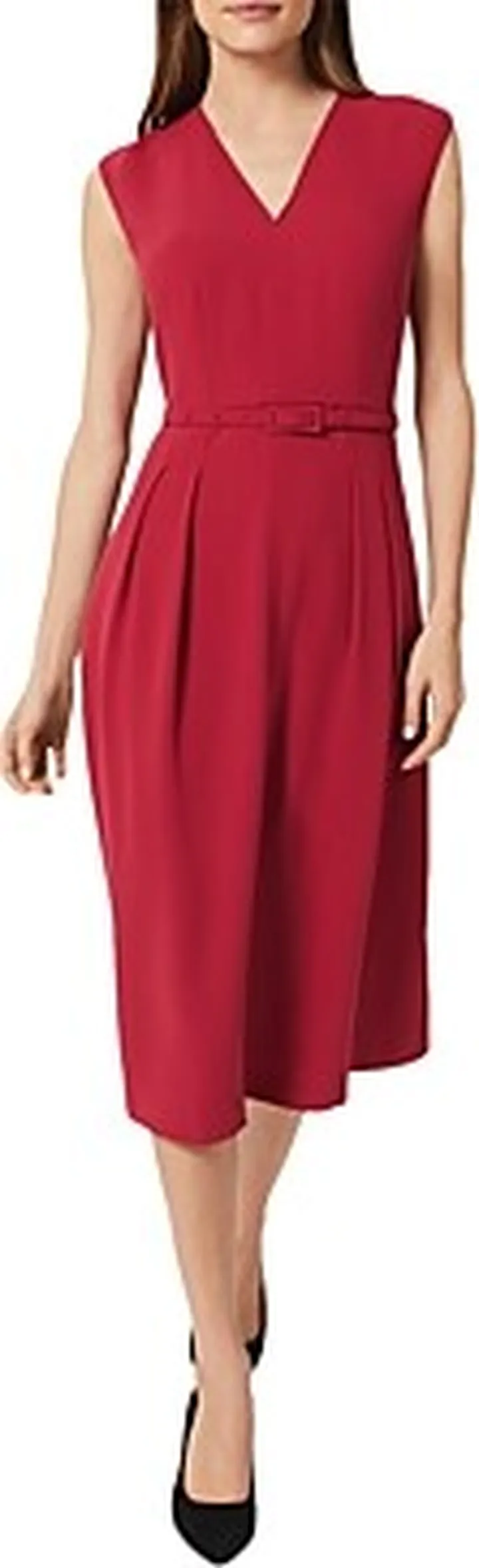 Hobbs London Tessa V Neck Belted Dress